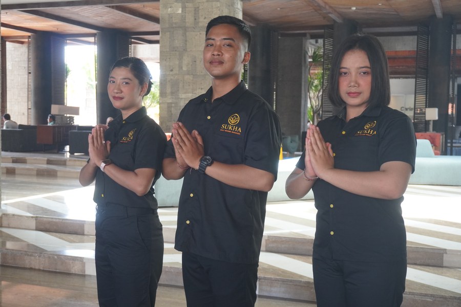 SUKHA staff greeting guests